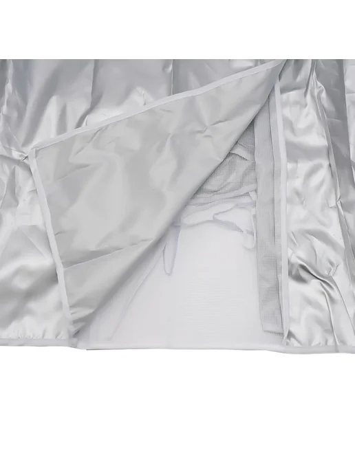 Солнцезащитный чехол для кондиционера Silver Polyester Small, серебристый, фото 5