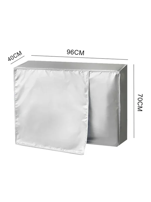 Солнцезащитный чехол для кондиционера Silver Polyester Small, серебристый, фото 7