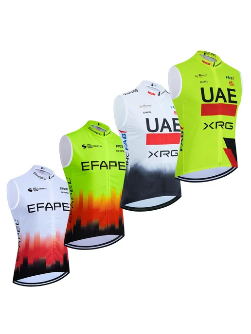 EFAPEL Флуоресцентно-зеленая велосипедная майка 2026 UAE, ве, зеленый, фото 2