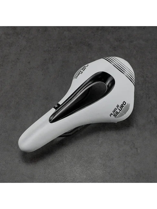 ZRACE Велосипедное седло PLSELIS PS-2046 из карбона, кожаное, сине, белый