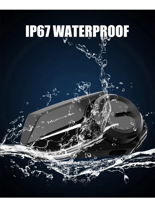MORNYSTAR Bluetooth-гарнитура S8 Black, черный, фото 6