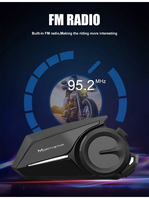 MORNYSTAR Bluetooth-гарнитура S8 Black, черный, фото 7