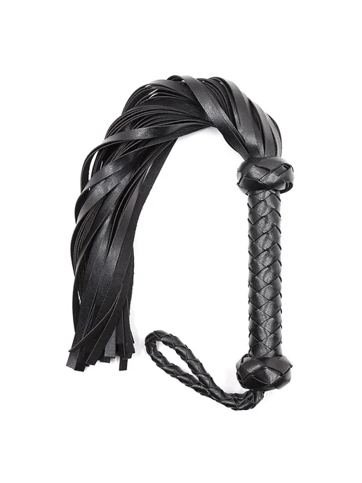 Нет бренда Кнут для верховой езды из искусственной кожи Black, черный