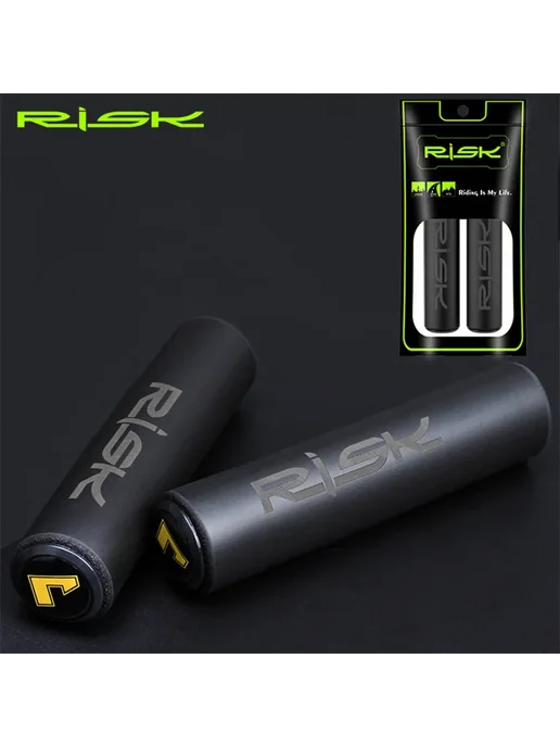 Нет бренда RISK Ручки для руля велосипеда алюминиевые Зеленый, ED88 Gre, зеленый, фото 6