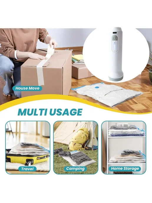 Нет бренда Вакуумные пакеты с насосом 7 12 шт, 40x60 см 11Bags1Electri, 40x60 см, 12 шт, фото 5