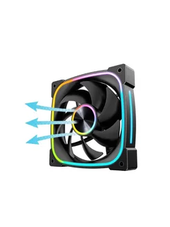 OUYUANSU Корпусный вентилятор Prism 9PRO A-RGB Reverse-Black
