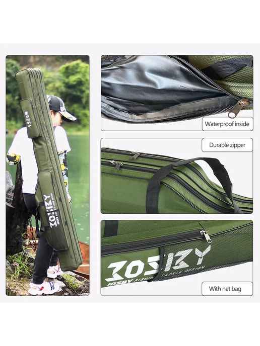 JOSBY Сумка для хранения удочек Oxford 1 2 3 слой 2-Layer-0, вариант, фото 4