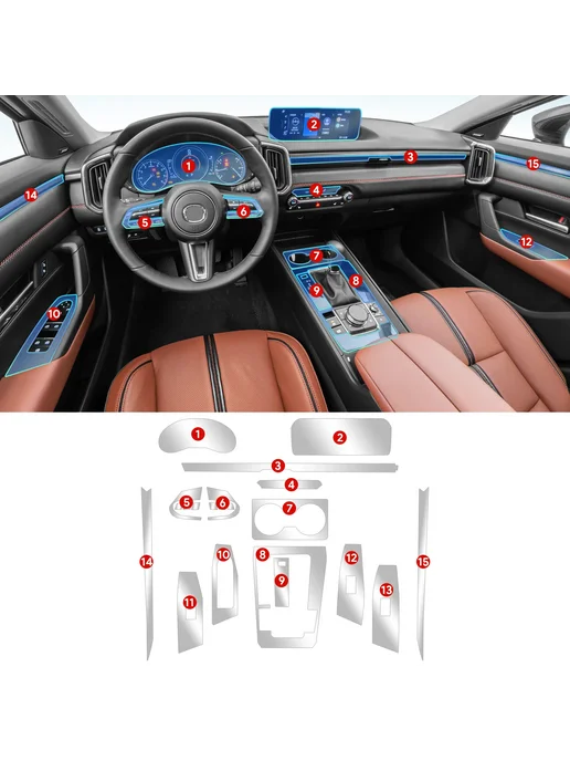 Нет бренда Защитная Пленка Из ТПУ Для Mazda CX-50 LHD, вариант
