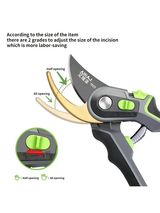 AIRAJ Секаторы, зеленый, фото 7