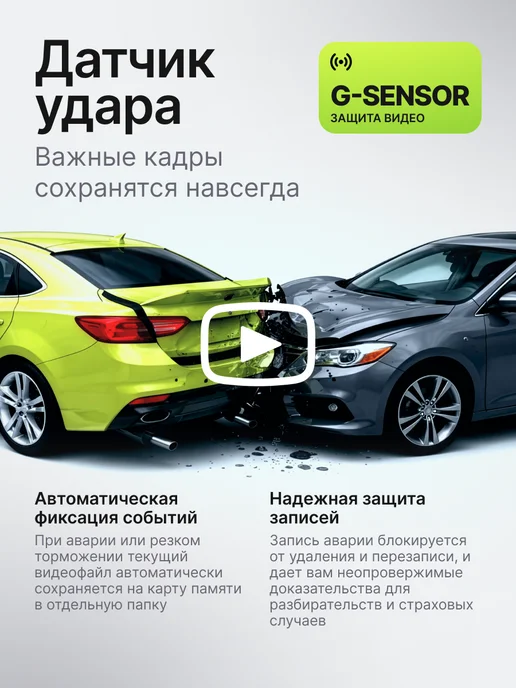 GALATRONICS Видеорегистратор для автомобиля с двумя камерами wi-fi 4К, черный, фото 4