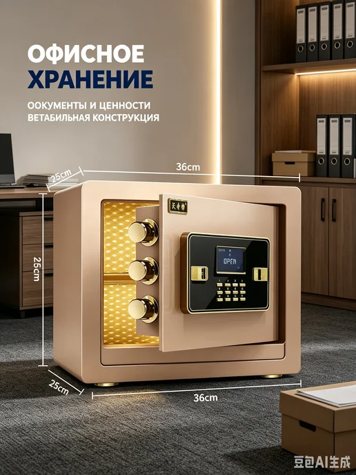 Сейф для денег и документов мебельный, вариант