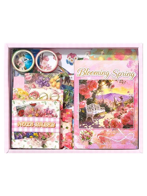 Нет бренда Набор для скрапбукинга Sylvia Floral, розовый