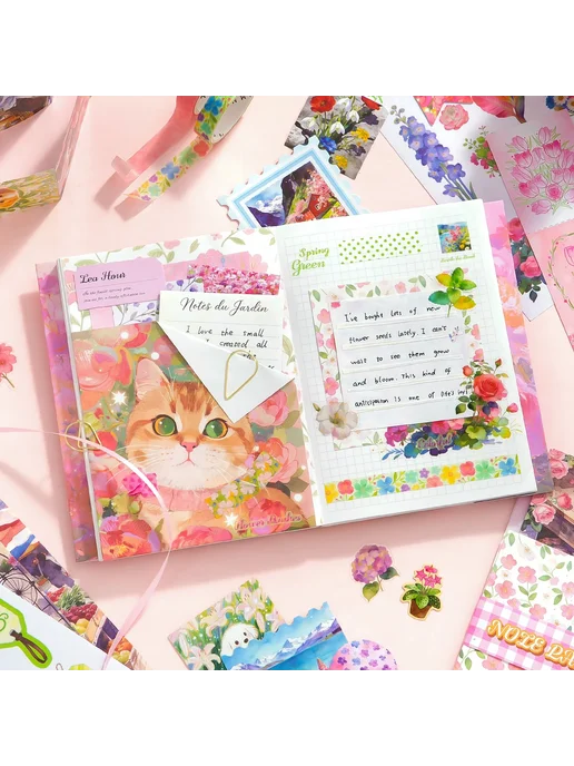 Нет бренда Набор для скрапбукинга Sylvia Floral, розовый, фото 3