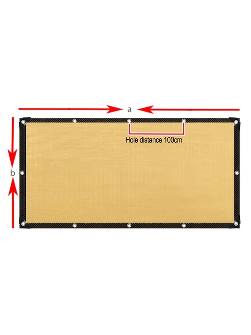 VIBRATITE Солнцезащитный тент-парус 2x3м 2x4м из полиэстера, 2x3 м, 3 м, фото 6