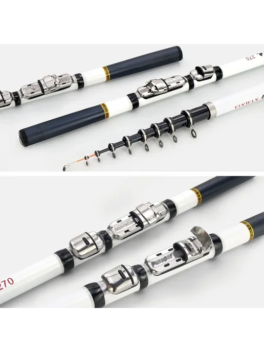 JOSBY Удочка телескопическая Yinwan 300, 2.1M, White, белый, фото 6