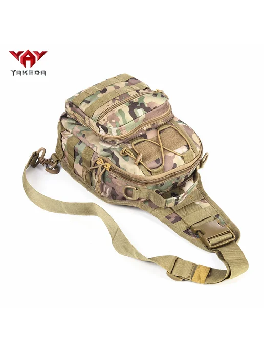 Yakeda Рюкзак для тренировок 900D Бежевый, Mud python patter, черный, фото 7