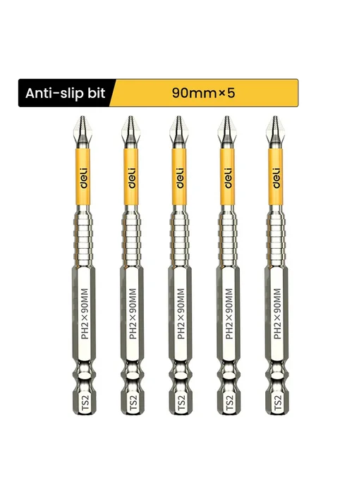 DELI Магнитная отвертка Phillips PH2 5pcs 90mm, 5 шт