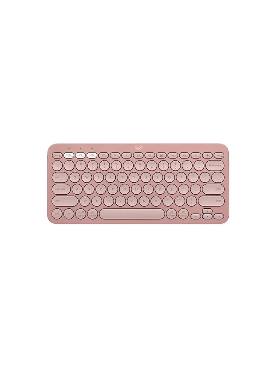 LOGITECH Беспроводная клавиатура Pebble K390, Розовый