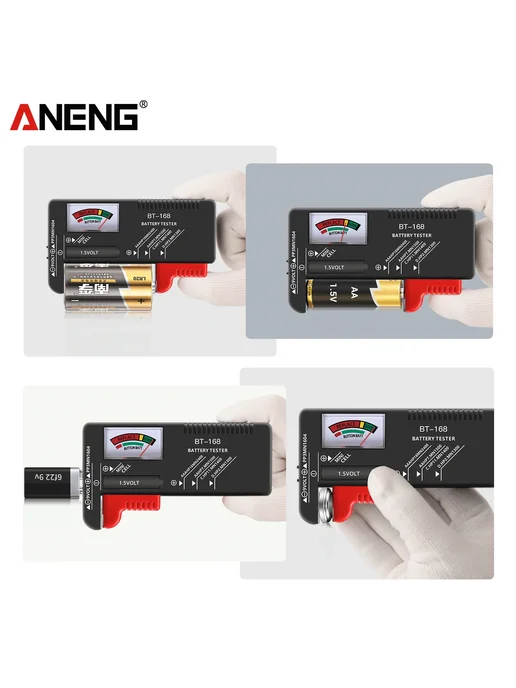 Aneng Универсальный Тестер Батареек BT-168 Для AA, AAA, C, D, вариант, фото 5