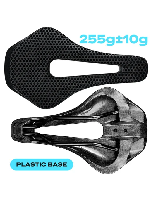 RYET Седло Аэрокод из карбона Black Plastic Base, черный
