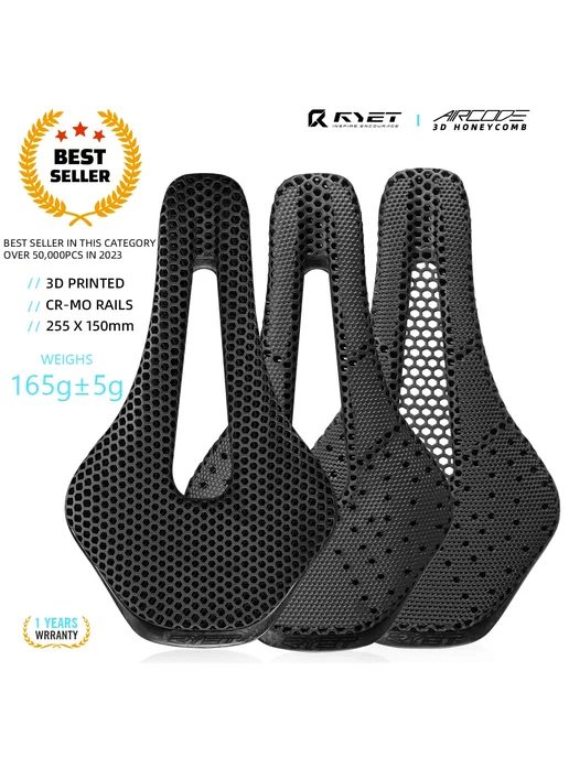 RYET Седло Аэрокод из карбона Black Plastic Base, черный, фото 5