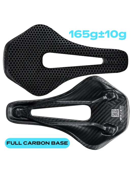 RYET Седло Аэрокод из карбона Black Carbon Base, черный
