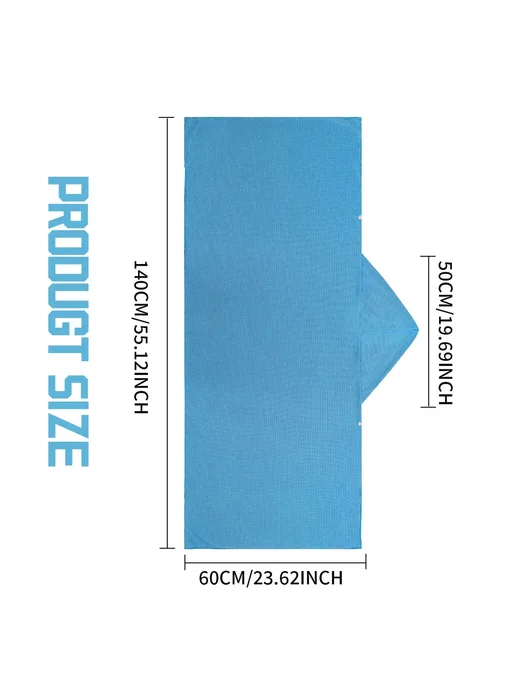 Нет бренда Охлаждающее полотенце-пончо Microfiber 4-в-1 Фиолетовый, A3, черный, фото 3