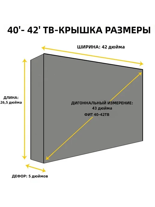 Защитный экран для телевизора 42'', Пластик, вариант, фото 2