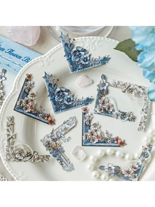 Нет бренда Набор угловых наклеек для скрапбукинга 6set 120pcs, 120 шт, фото 3