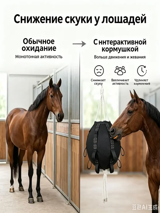Подвесной мяч для кормления в конюшне, вариант, фото 3