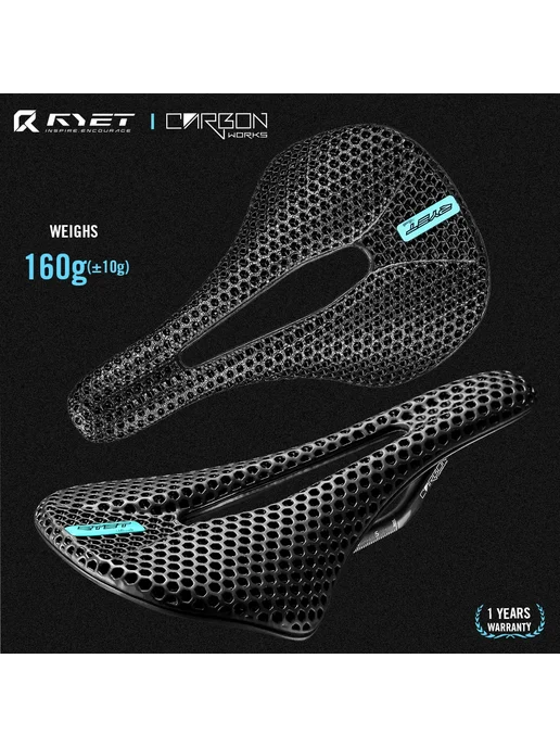 RYET Седло X6P-3D черное 235x140 мм, 235x140 мм, фото 3
