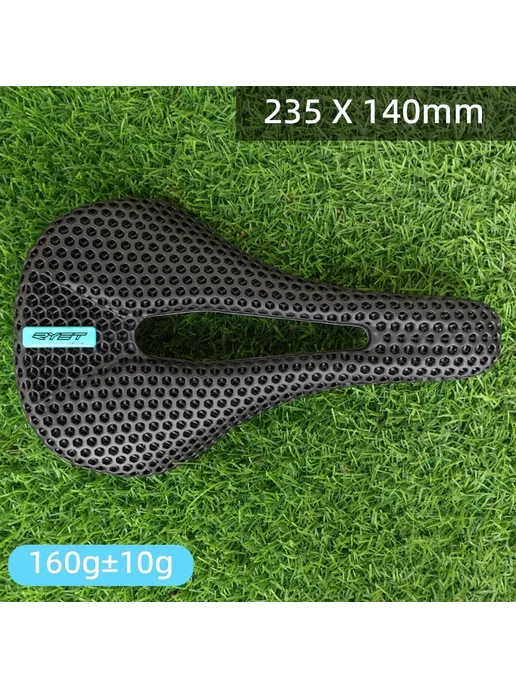 RYET карбоновое седло 3D Print 140 мм 7x9 мм Черный, Carbon, 7x9 мм