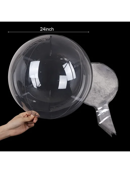 ZQNYCY Набор прозрачных латексных шаров 10 шт. 24Inch, 10 шт