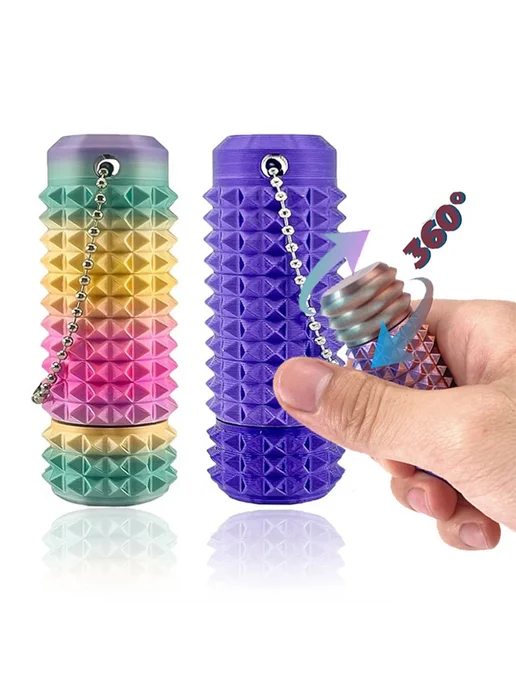 Нет бренда Брелок-антистресс Spiky Grippie, фиолетовый, 1PC--style43, фиолетовый, фото 3