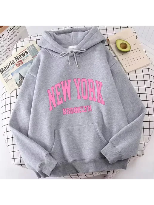 Gong Hou Ren New York Brook Худи из флиса, белый, фото 4