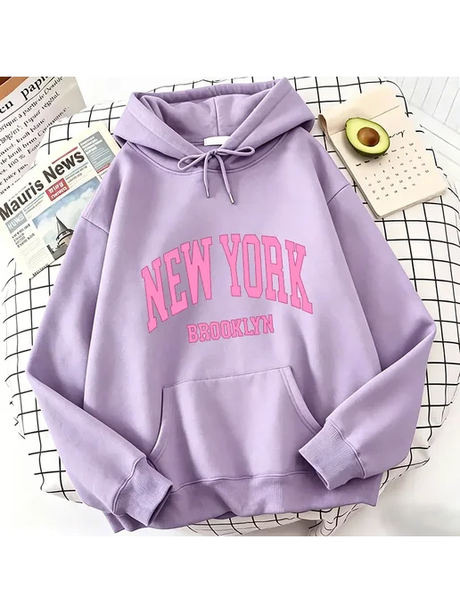 Gong Hou Ren New York Brook Худи из флиса, белый, фото 6