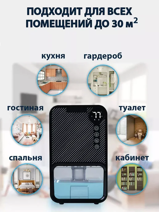 Осушитель воздуха климатический бытовой для дома и кухни, вариант, фото 8