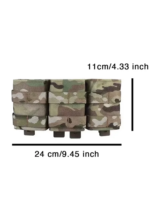 Нет бренда Тактический тройной подсумок для магазинов 5.56 QT2-122MGF-F, вариант, фото 5