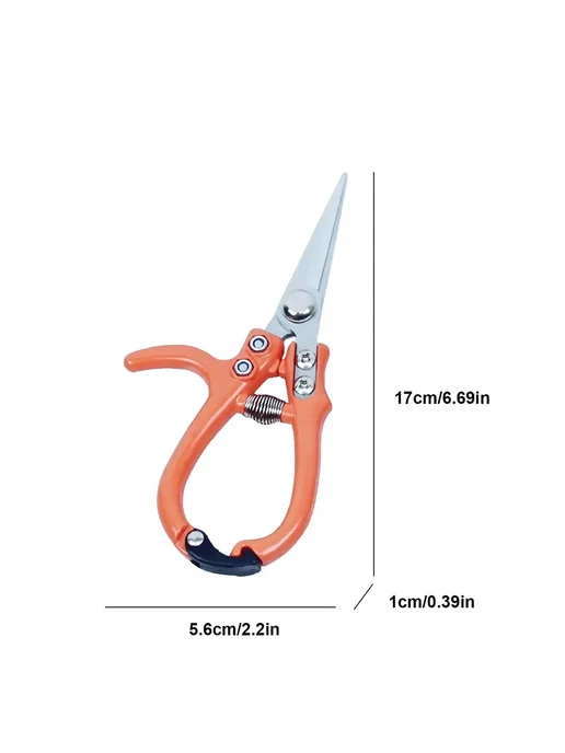 Нет бренда Садовые ножницы из нержавеющей стали Pruning shears-, оранжевый, фото 4