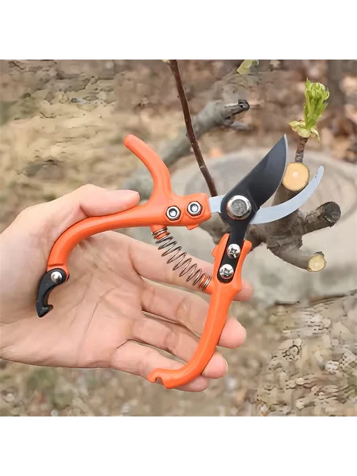 Нет бренда Садовые ножницы из нержавеющей стали Pruning shears-, оранжевый, фото 6