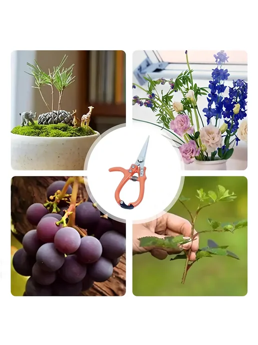 Нет бренда Садовые ножницы из нержавеющей стали Pruning shears-, оранжевый, фото 7