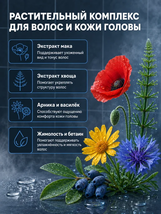 Белита-М Шампунь-кондиционер с укрепляющим комплексом MEN Solution, 400 мл, фото 3