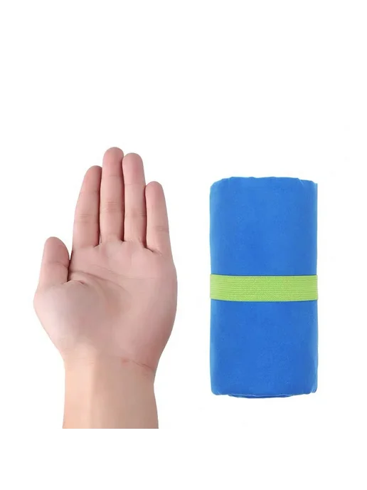 Нет бренда Микрофибра полотенце для спорта Синий, Blue, синий, фото 6
