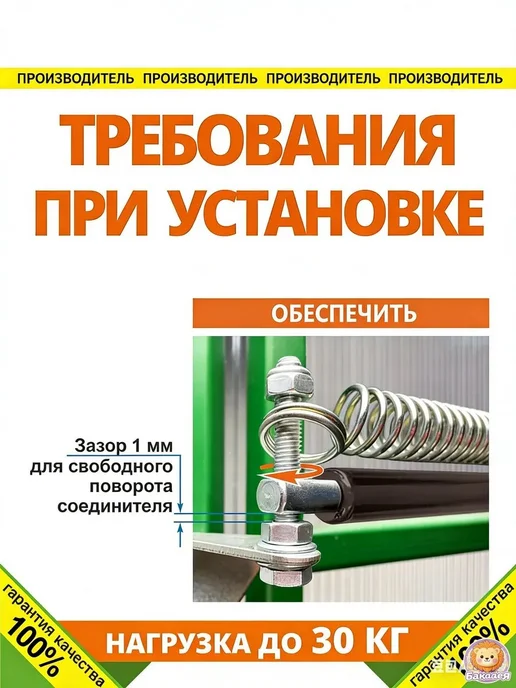 Гидравлический термопривод для теплиц, 450×15 мм, сталь, 450x15 мм, фото 5
