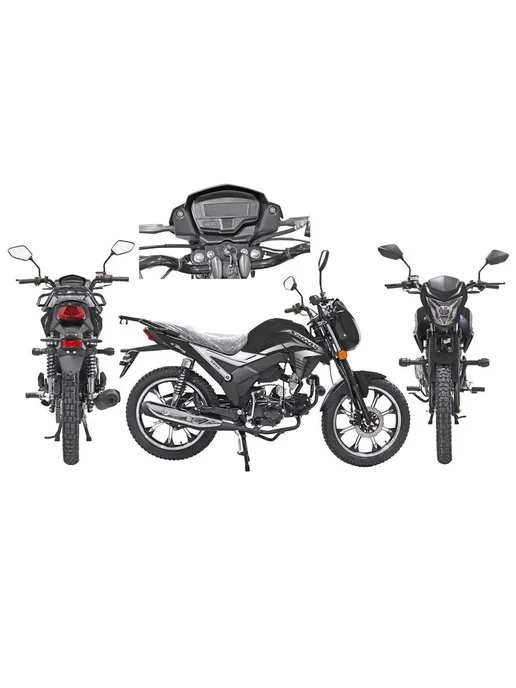 МОТОВЫГОДА Мопед Alpha SA Max LUX 125см3 (Форсир.), черный, фото 5