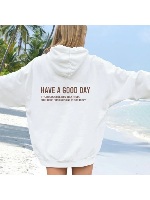 Женские толстовки «Have A Good Day» из полиэстера, красный, фото 5