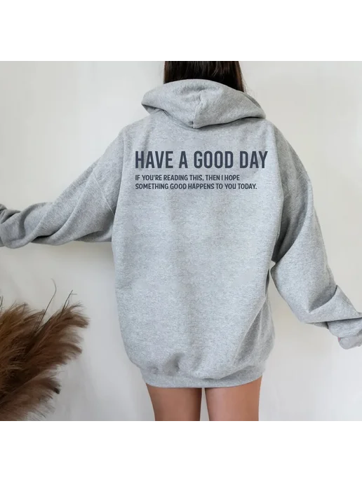 Женские толстовки «Have A Good Day» из полиэстера, розовый, фото 2