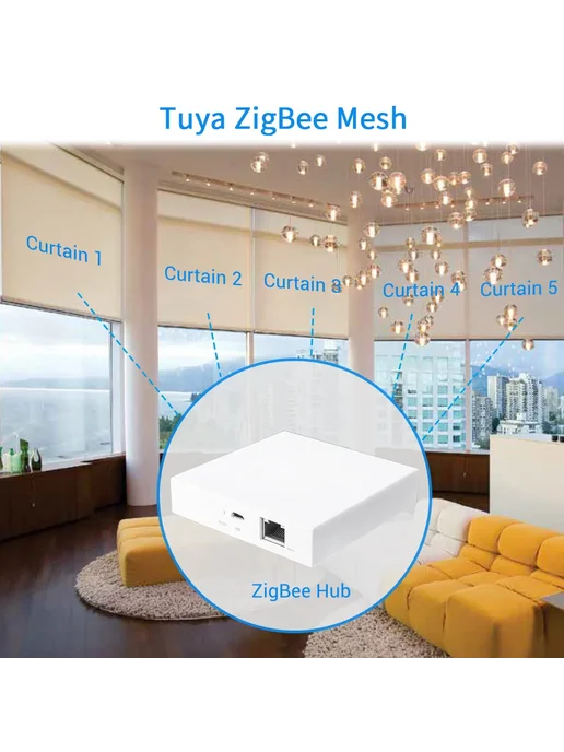LoraTap Умный выключатель для штор Tuya Smart Life ZigBee 3, вариант, фото 4