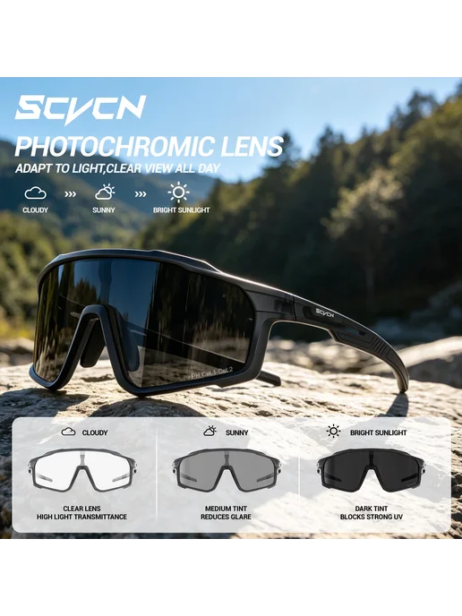 SCVCN Солнцезащитные очки S1413 UV400 для велоспорта Color-0, вариант, фото 2