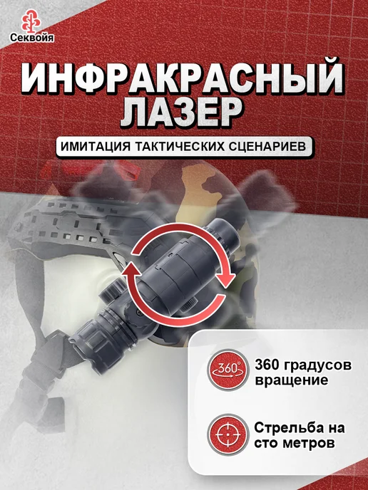Секвойя Детская игрушка,шлем тактический с подкладкой,8 функций, вариант, фото 7